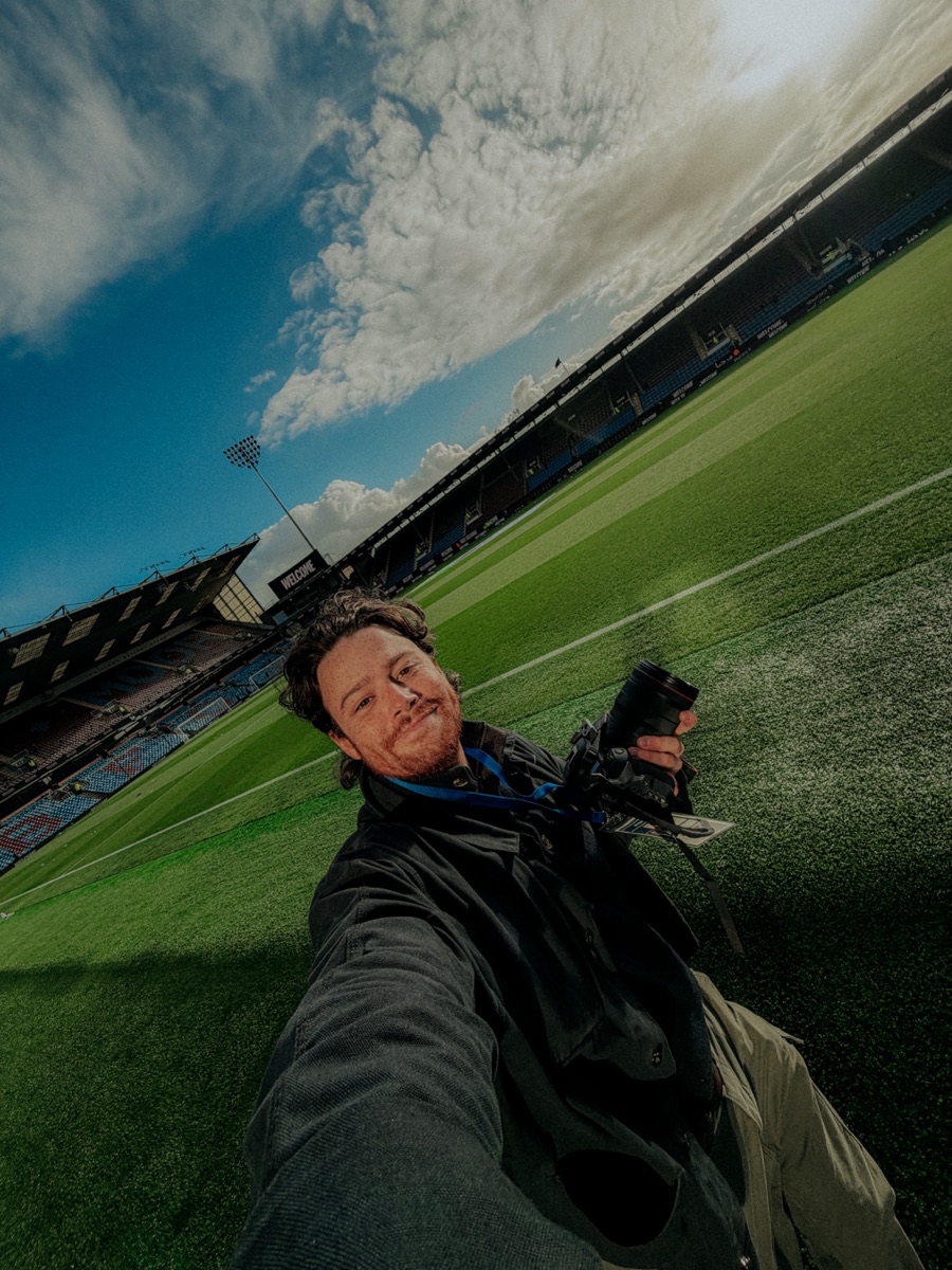 Patrick Quay on the job, working in sport