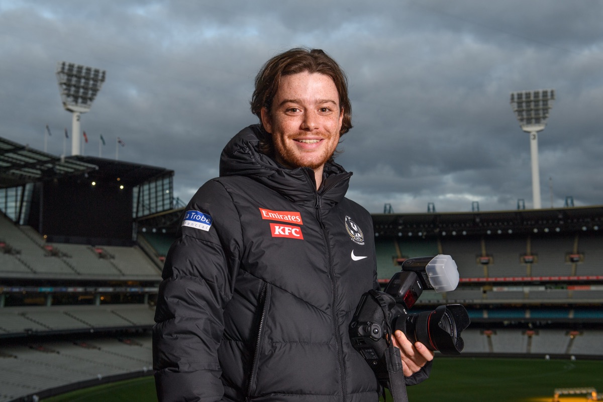 Patrick Quay on the job, working in sport